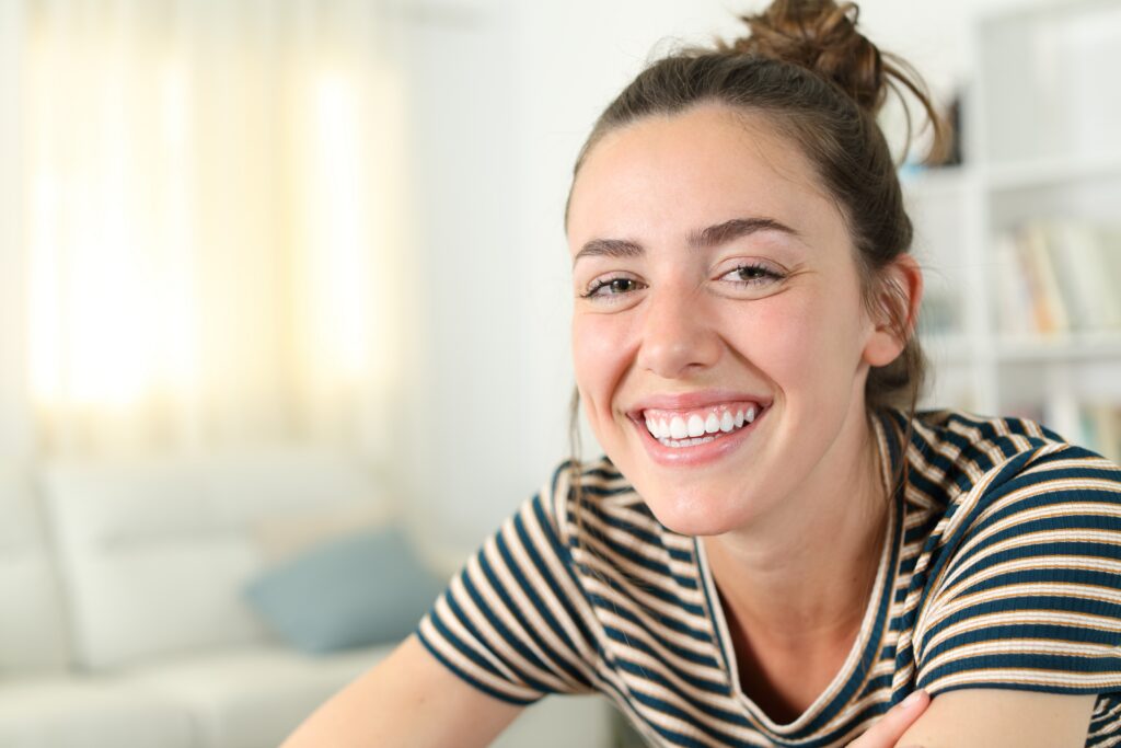 Young woman smiling at the camera